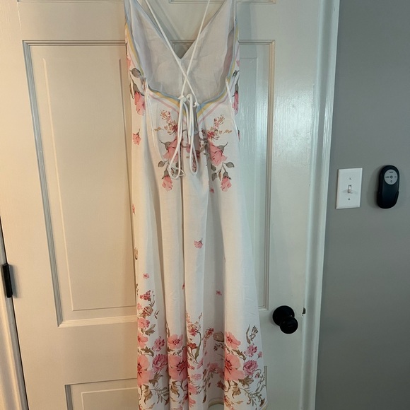 Red Dress Boutique Floral Midi Dress - White and Pink - NWT - Picture 5 of 5